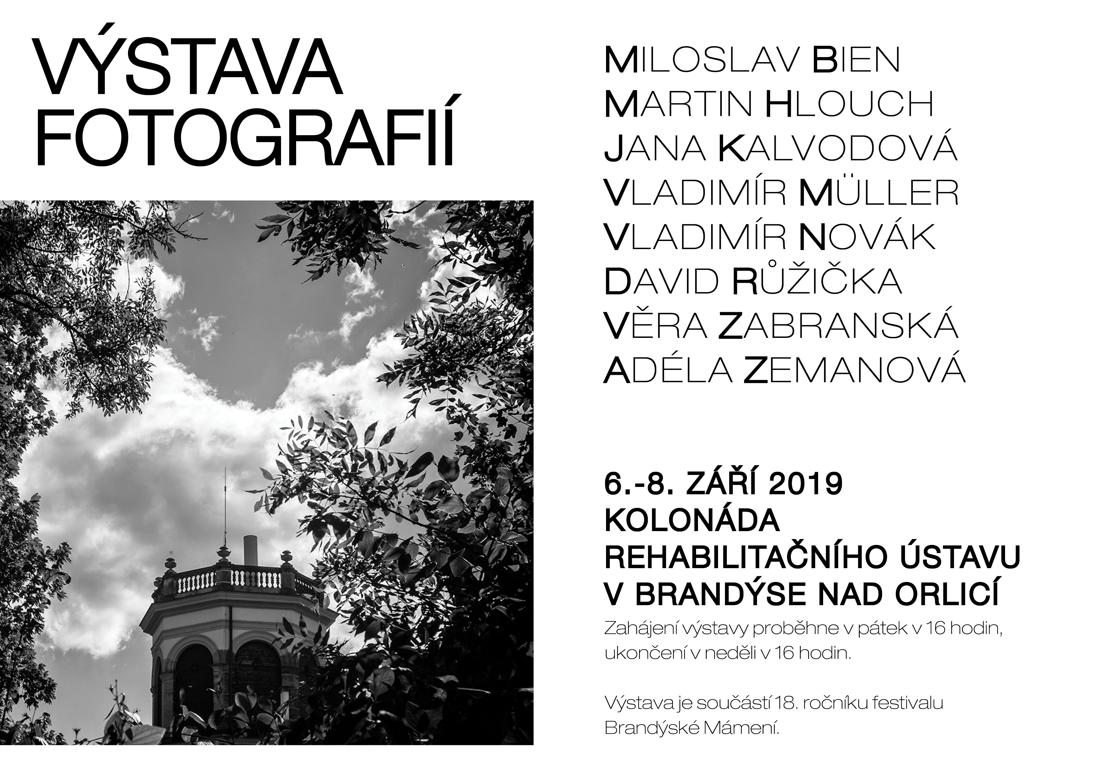 plakáty k festivalu Brandýské mámení 2019